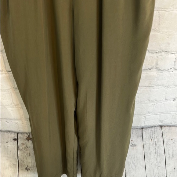 Anthropologie Point Sur Olive Green Sleeveless Jumpsuit - Picture 5 of 12